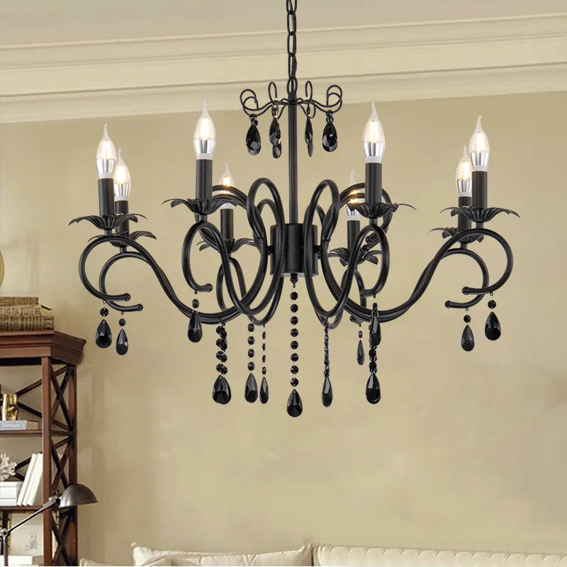 Vintage crystal chandelier for elegant interior decor