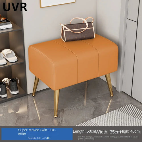 modern and luxurious shoe bench with comfortable seat - vue 3 sur 10