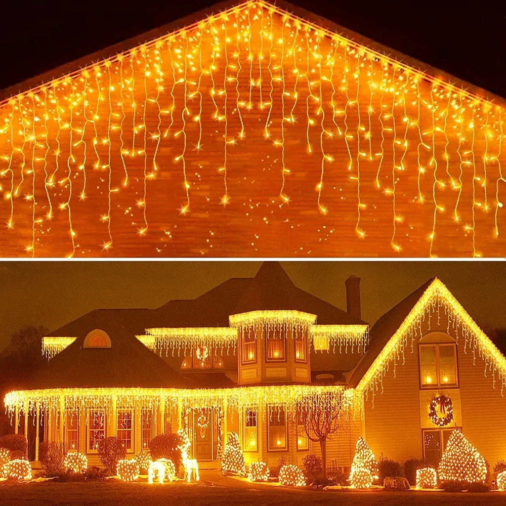 Outdoor Christmas LED string lights decorations for winter