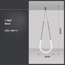 Art deco LED pendant chandelier
