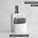 liquid soap dispenser with storage for kitchen accessories