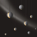 Modern nordic LED pendant light moon planet design