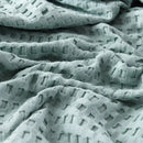 Soft lightweight cotton waffle throw blanket for all seasons