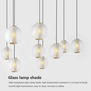 Modern round glass pendant light for various spaces