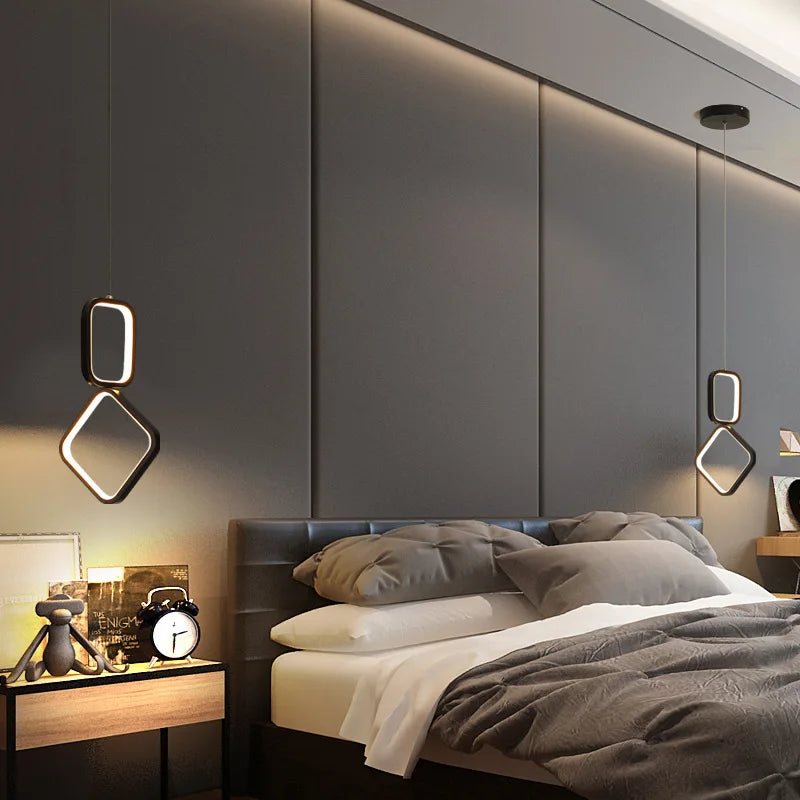 Modern LED pendant light for decorative indoor lighting - vue 3 sur 10