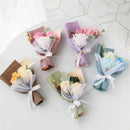 Small decorative artificial rose bouquet for valentine's day