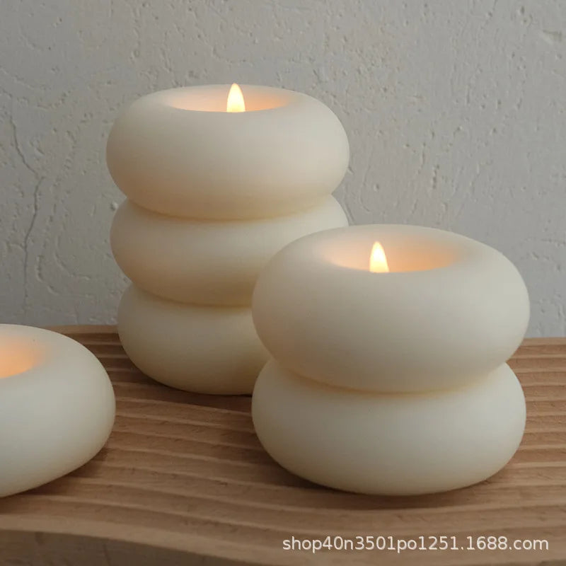 creative decorative donut aromatherapy candles