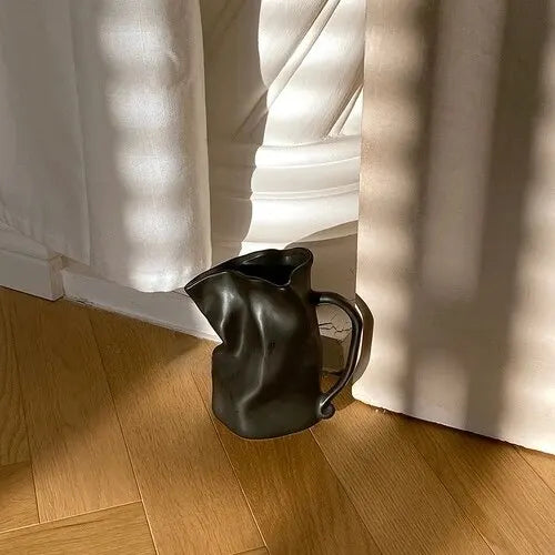 Nordic ceramic vase for handcrafted floral decoration