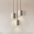Modern wood and marble chandelier for elegant interiors