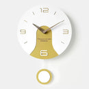 creative design solid wood silent wall clock