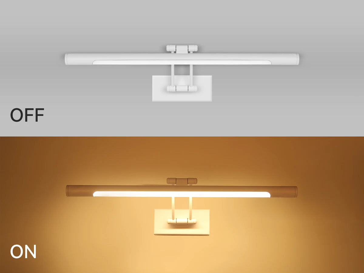 Modern adjustable angle waterproof LED mirror wall light - vue 3 sur 10