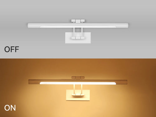 Modern adjustable angle waterproof LED mirror wall light - vue 3 sur 10
