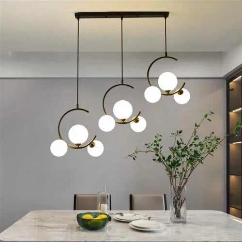 Nordic glass ball decorative and creative lamp - vue 3 sur 16