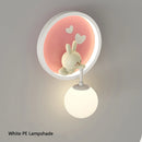 Romantic animal decorative wall light for children