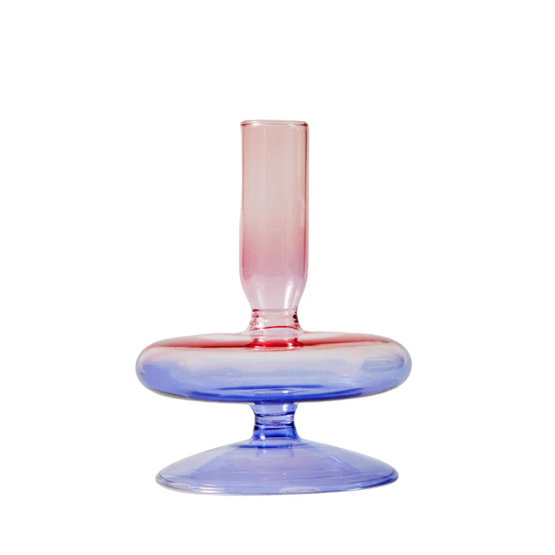 Glass candlestick holder for party and wedding decorations - vue 15 sur 16