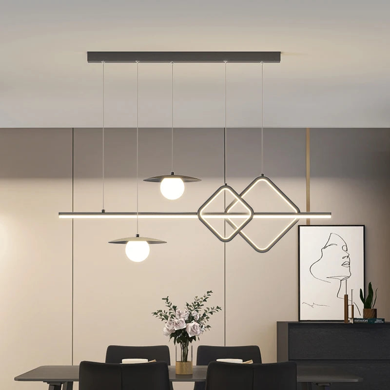 Creative nordic geometric chandelier for restaurants and bars