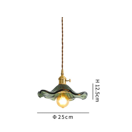 Coloured glass pendant light in nordic style for modern interiors - vue 13 sur 13