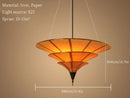 Wabi sabi pendant light for elegant Asian-inspired interior decor
