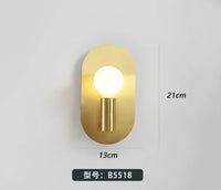 Luxury oval Nordic wall light for interior decoration
