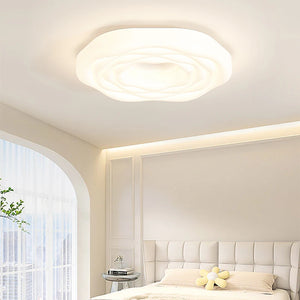 Modern rose-shaped LED ceiling light for indoor lighting