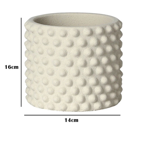 Nordic style retro cement flower pot for home decoration - vue 27 sur 33