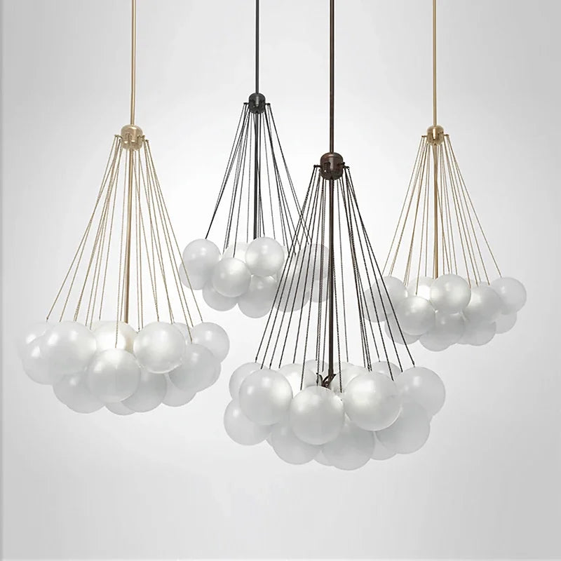 lustre moderne en verre pour une décoration élégante à la maison - vue 3 sur 10