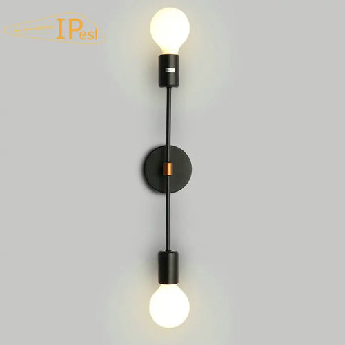Vintage LED wall light with pull switch