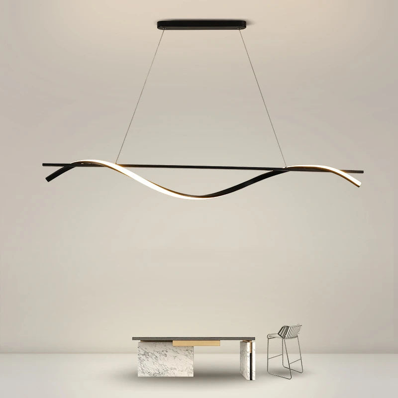 Minimalist aluminium and iron pendant light for home decor