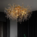 Nordic crystal chandelier with LED lighting for indoor decoration