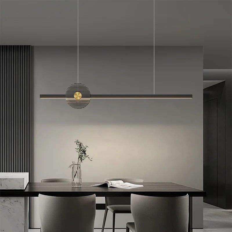 Unique modern chandelier with dimmable brightness for an elegant atmosphere