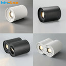 Round LED ceiling light with replaceable bulb and adjustable angle