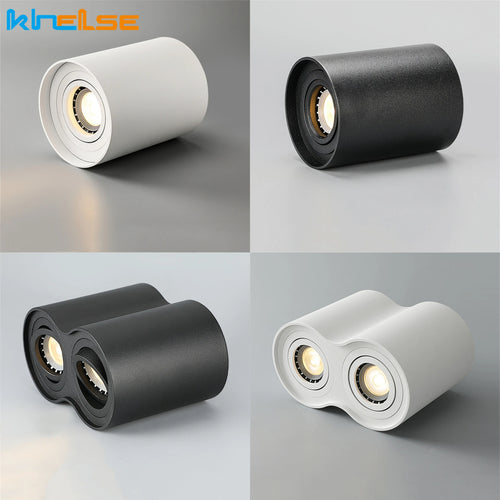 Round LED ceiling light with replaceable bulb and adjustable angle - vue 5 sur 12
