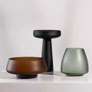 frosted glass vase for interior decoration dried flowers and hydroponics