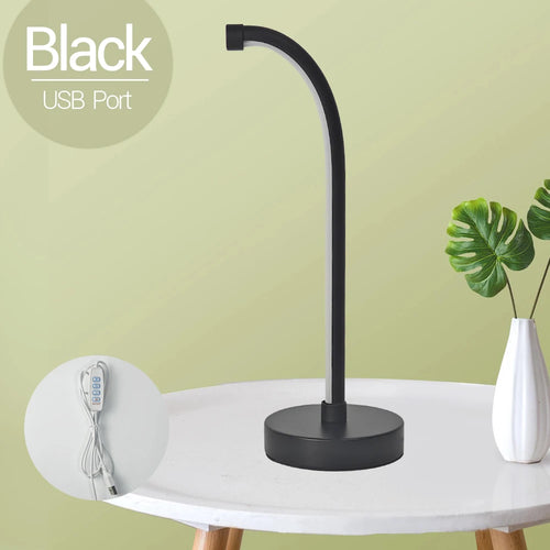 Adjustable three-colour touch LED table lamp