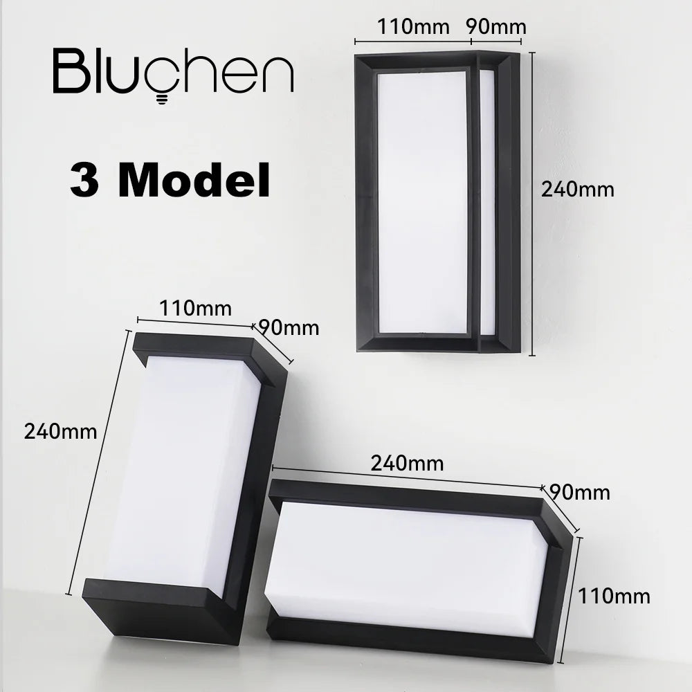 Waterproof outdoor LED wall light for decorative lighting - vue 5 sur 9