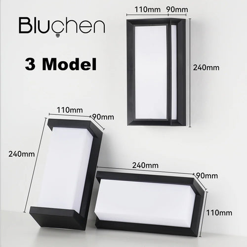 Waterproof outdoor LED wall light for decorative lighting - vue 5 sur 9