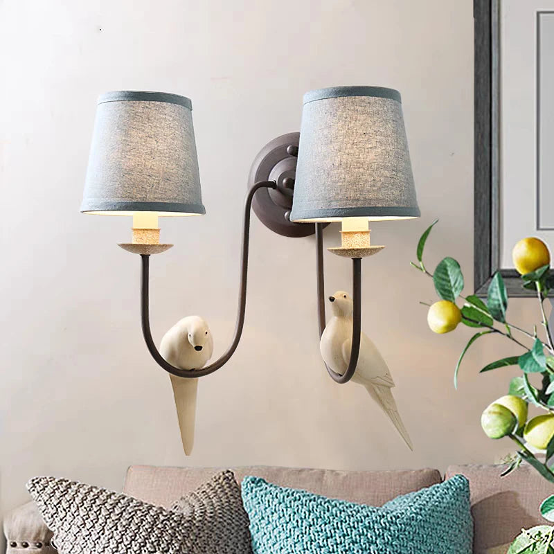Nordic vintage bird design pendant light for restaurant or café - vue 5 sur 6