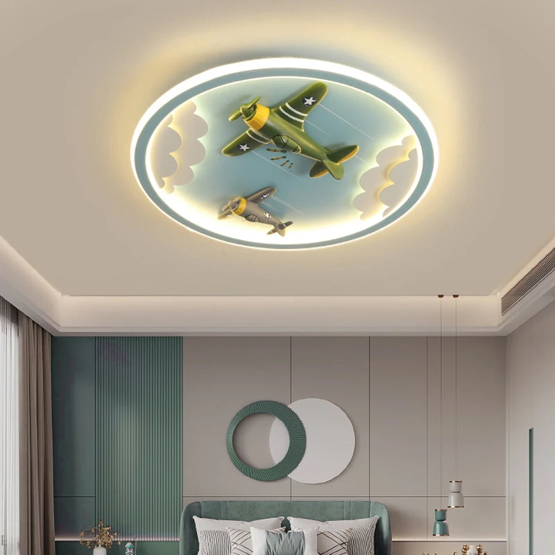 Creative LED ceiling light for children's room decor