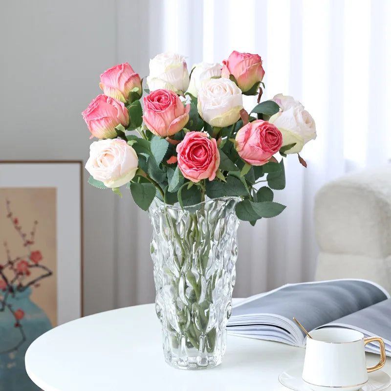 Artificial rose flower for wedding and table decoration