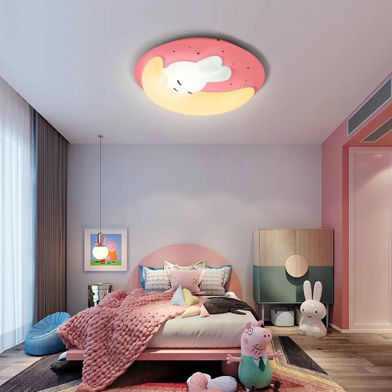 Nordic design LED bunny ceiling light decorative indoor fixture - vue 4 sur 18