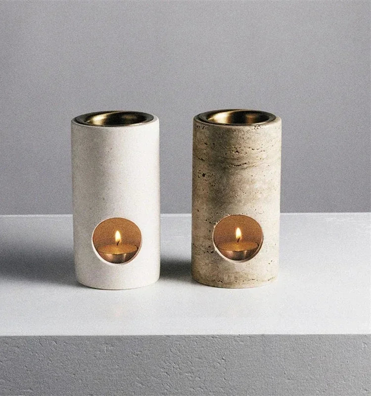 wholesale customizable cylindrical stone essential oil diffuser