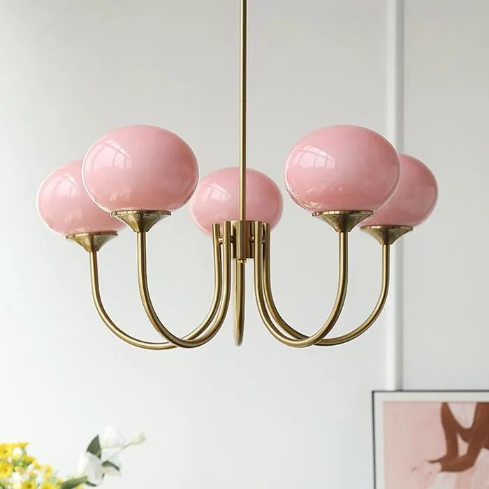 Nordic simple gold designer chandelier - vue 10 sur 11