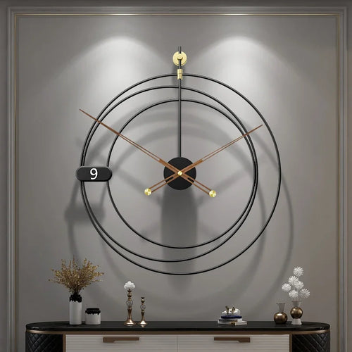 modern design silent wall clock for home decor - vue 2 sur 7