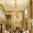 Gold-plated chandelier modern zinc alloy pendant light