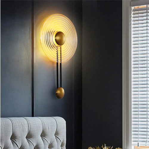 Nordic LED ripple wall light with modern minimalist design - vue 5 sur 10