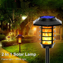 Waterproof solar flame lights for garden decoration