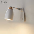 Simple creative Nordic wall light with switch decorative