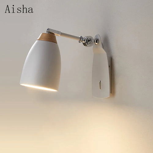 Simple creative Nordic wall light with switch decorative - vue 3 sur 8