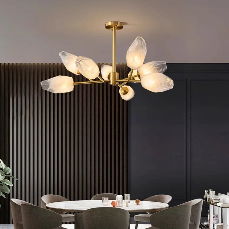 Modern pendant chandelier for indoor lighting - vue 5 sur 10
