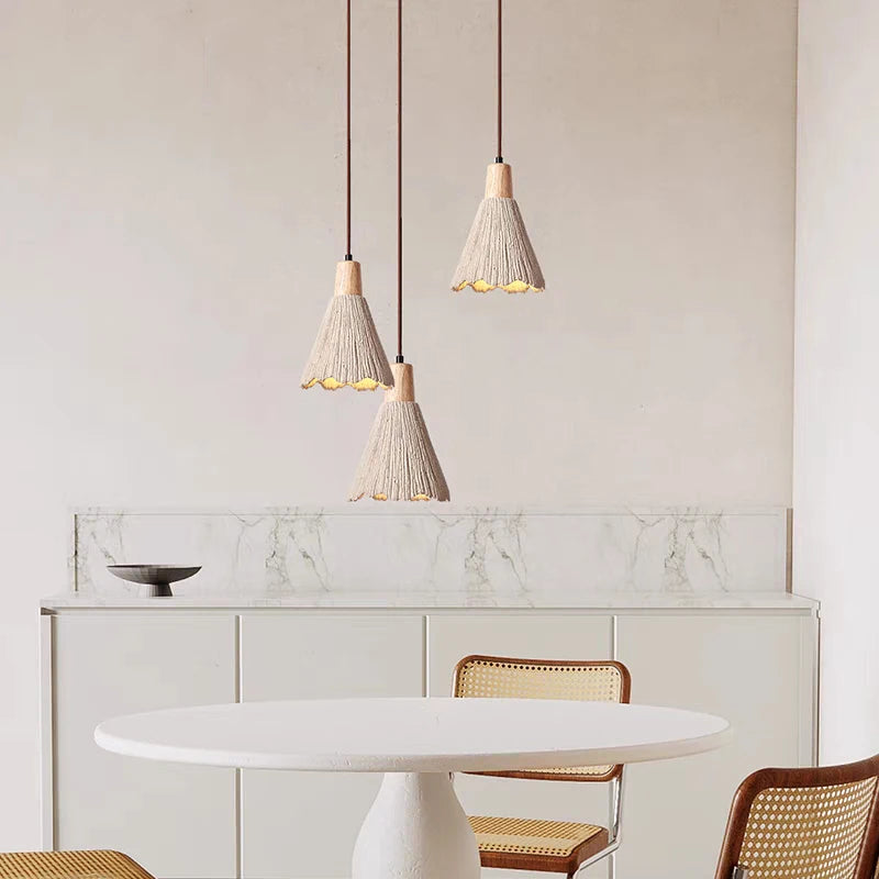 Retro cement chandelier for living room and restaurant